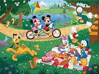 Ceaco - Disney - Mickey & Minnie dans le parc - Puzzle surdimensionné de 300 pièces