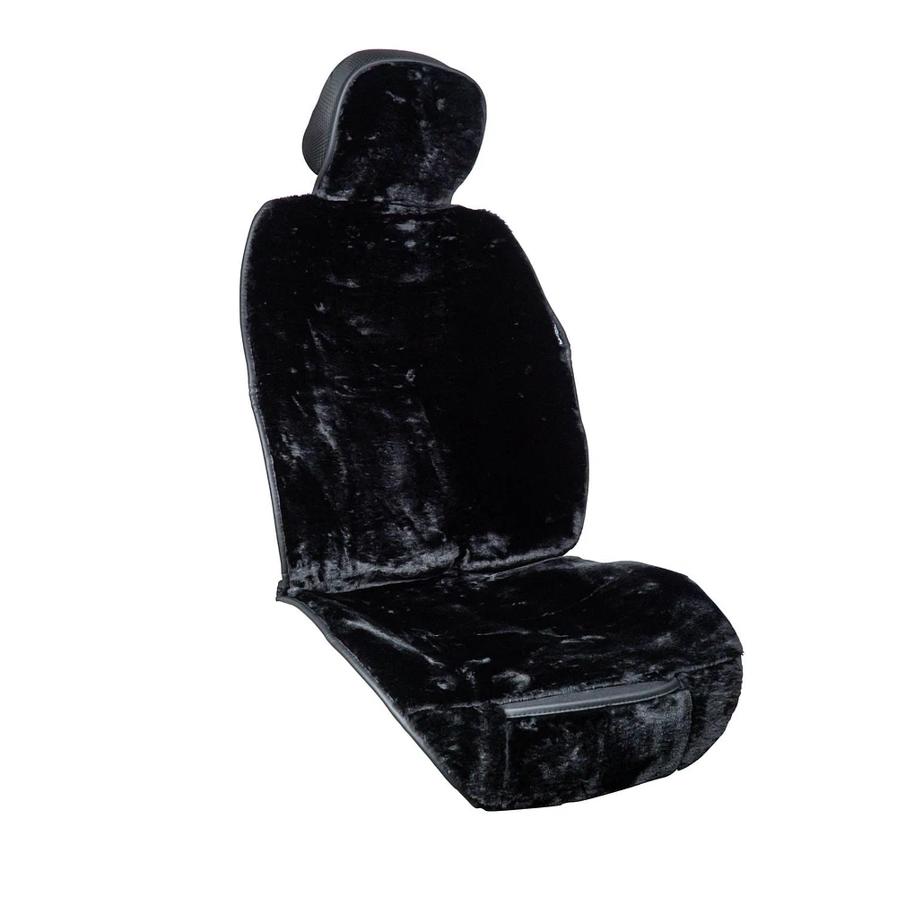 Luxury Series Black Plush Seat Cover