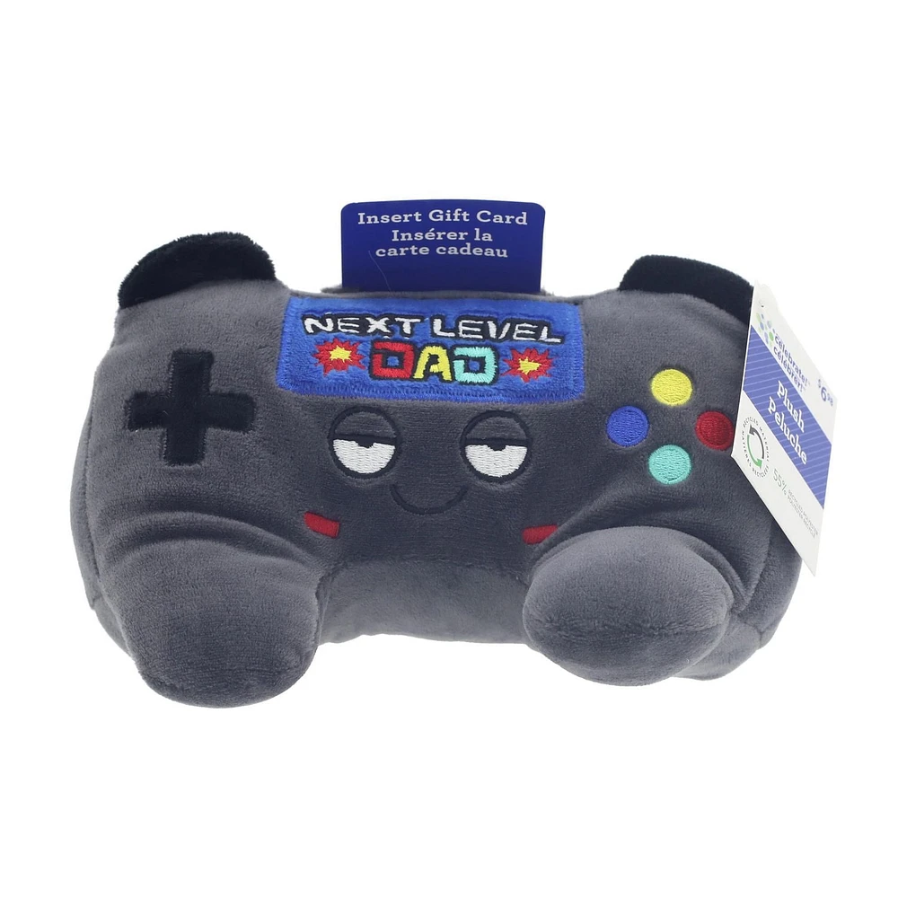 Father's Day Game Controller Plush with Gift Card Holder, Game Controller with Gift Card Holder