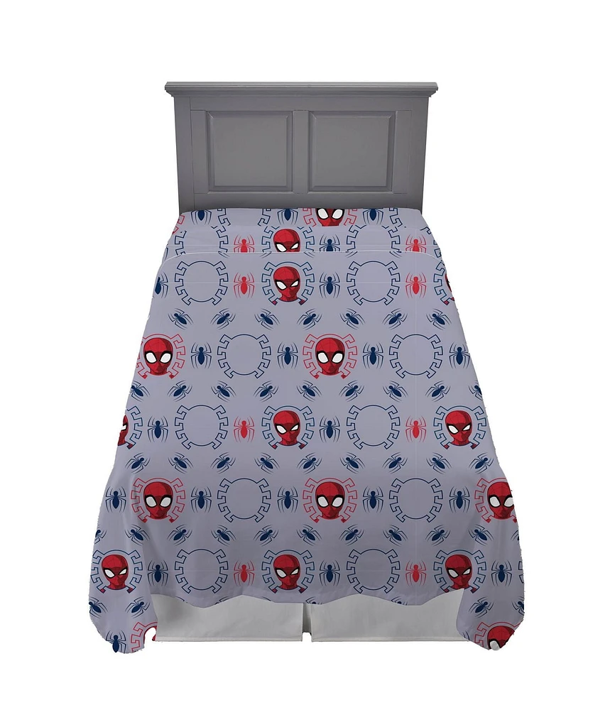 Spider-Man Ensemble de Literie 4 Pièces pour Lit 1 Place + En Prime un Sac