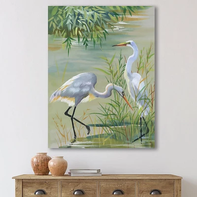 Designart Oiseaux Héron I Art mural sur toile