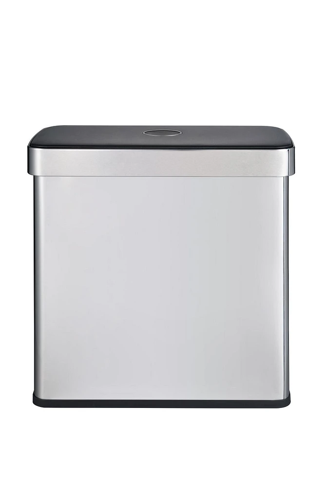 Poubelle double et poubelle de recyclage The Step N' Sort (2 x 30 L) avec couvercle à fermeture lente