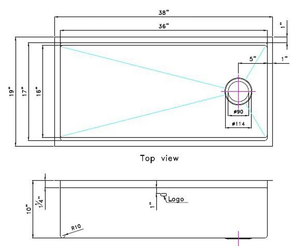 American Imaginations 38-in. W CSA Approved Stainless Steel Kitchen Sink With 1 Bowl And 16 Gauge AI-29281