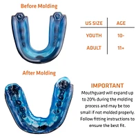 Shock Doctor Gel Max Convertible Protege Bruccal Bleu Youth