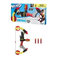 Nerf Fortnite, arc TNTina's Ka-Boom Bow, comme un vrai arc, inclut viseur et 3 fléchettes Nerf Mega officielles, pour ados et adultes