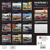 Mustang OFFICIAL | 2023 12x24 Inch Square Wall Calendar