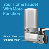 Système de filtration d’eau sur robinet Brita, fini chromé Système de filtration
