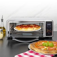 Kalorik MAXX High Heat 600°F Air Fryer and Pizza Oven with Pizza Stone, in Stainless Steel (AFKA600PZB43)