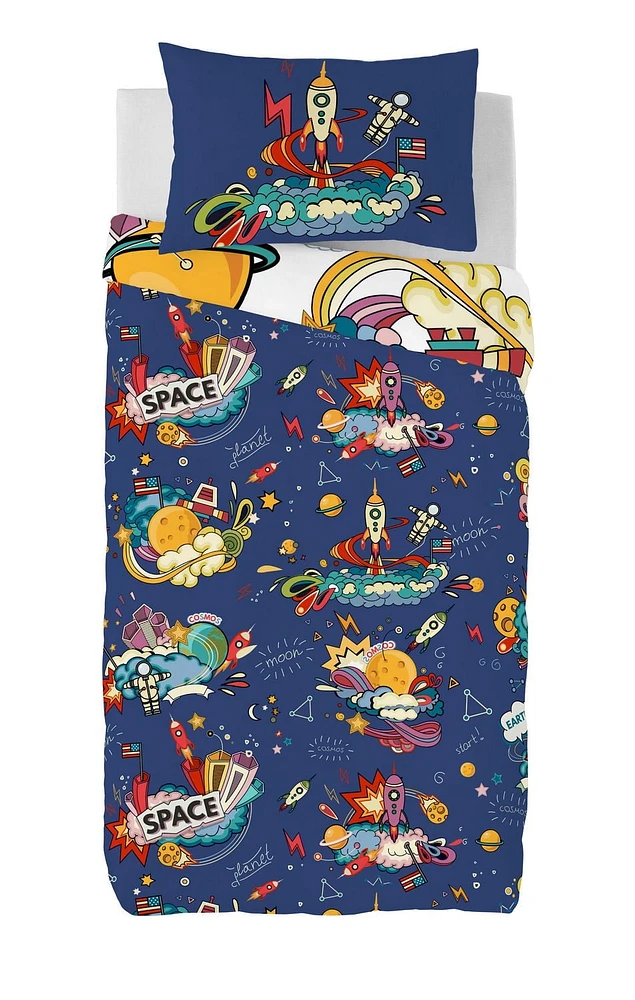 Gouchee Home Moon Space Cotton Duvet Cover Set