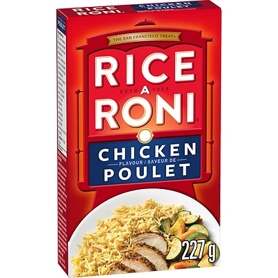 Rice-A-Roni Riz et vermicelle avec bouillon de poulet et assaisonnements Saveur de Poulet 227g