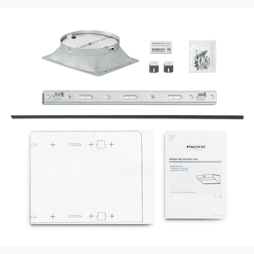 Pacific Side Suction PQ68 30" Range Hoods