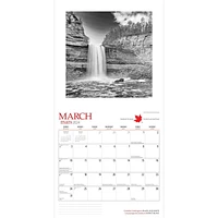 Wyman Publishing Canada Black and White 2024 12x24 Inch Square Wall Calendar, 9781525611353