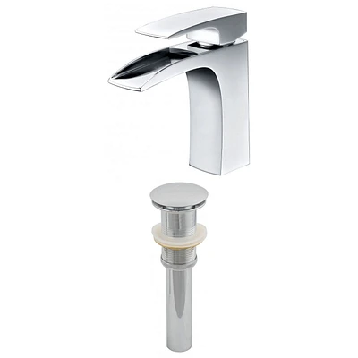 American Imaginations Chrome Bathroom Faucet Set AI-2026