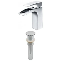 American Imaginations Chrome Bathroom Faucet Set AI-2026
