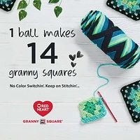 Red Heart All In One Granny Square Fil (250g/8.8oz) Red Heart Granny Square 250g