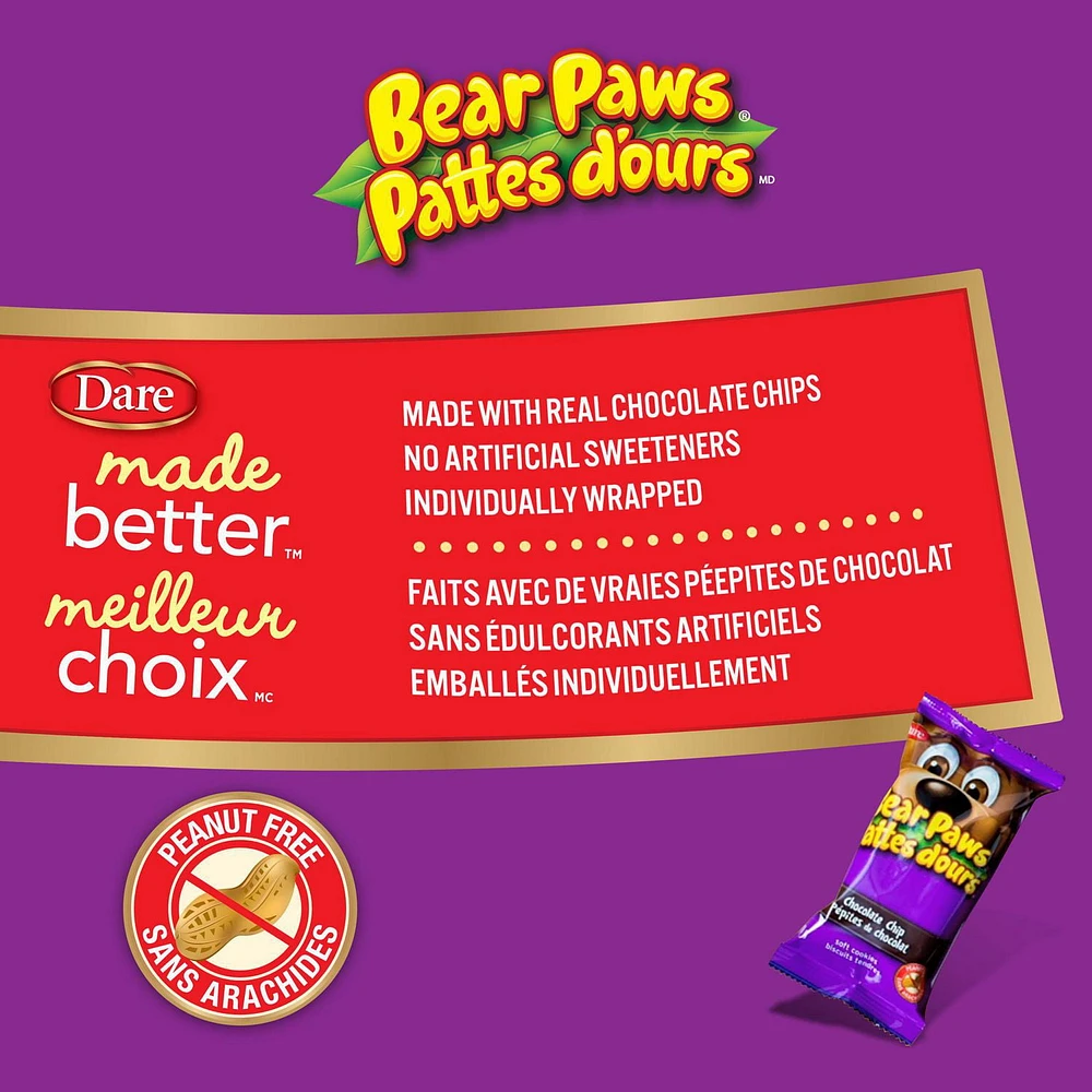 Bear Paws Chocolate Chip Family Pack, 480 g