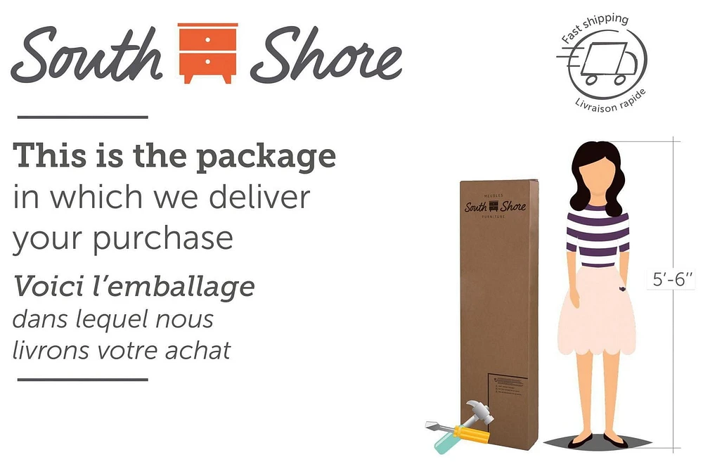 South Shore Lionel Meuble TV en coin