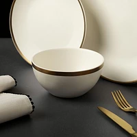 Bol en grès Thyme & Table, collection Everest, blanc Bol
