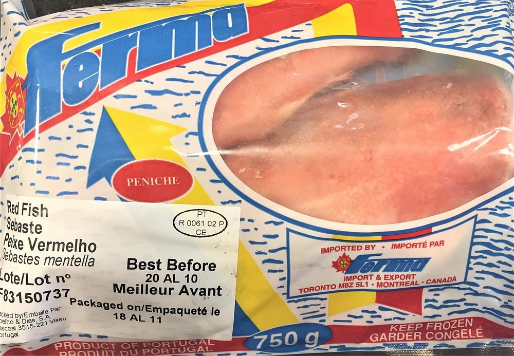 Sebaste congelé Ferma vendre la quantité 750g