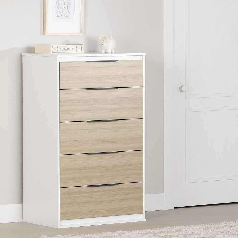 Commode 5 tiroirs de la collection Hourra South Shore