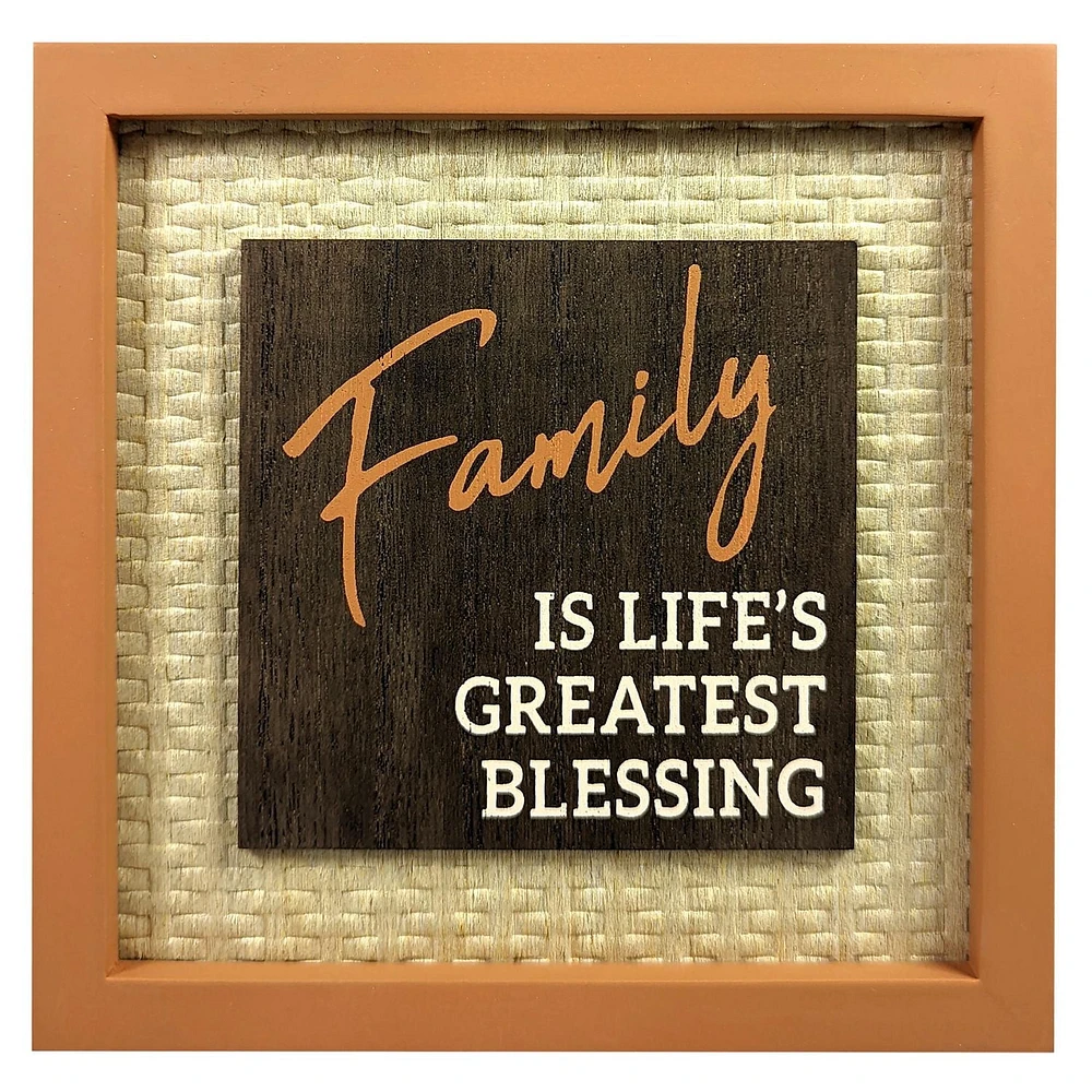 PLAQUE FAMILIALE - ORANGE