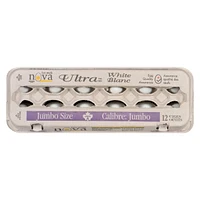 Nova Ultra oeufs blancs compte de 12