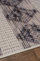 Tapis Mirage Novi crème et gris de 5 pi x 7 pi