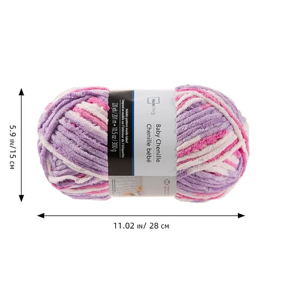 Mainstays Cozy Chenille Supreme Baby unicorn, Cozy chenille baby yarn