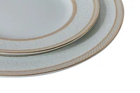 Assiette à Beurre & Pain Doré Dentelle Florale 16 cm lot de 6