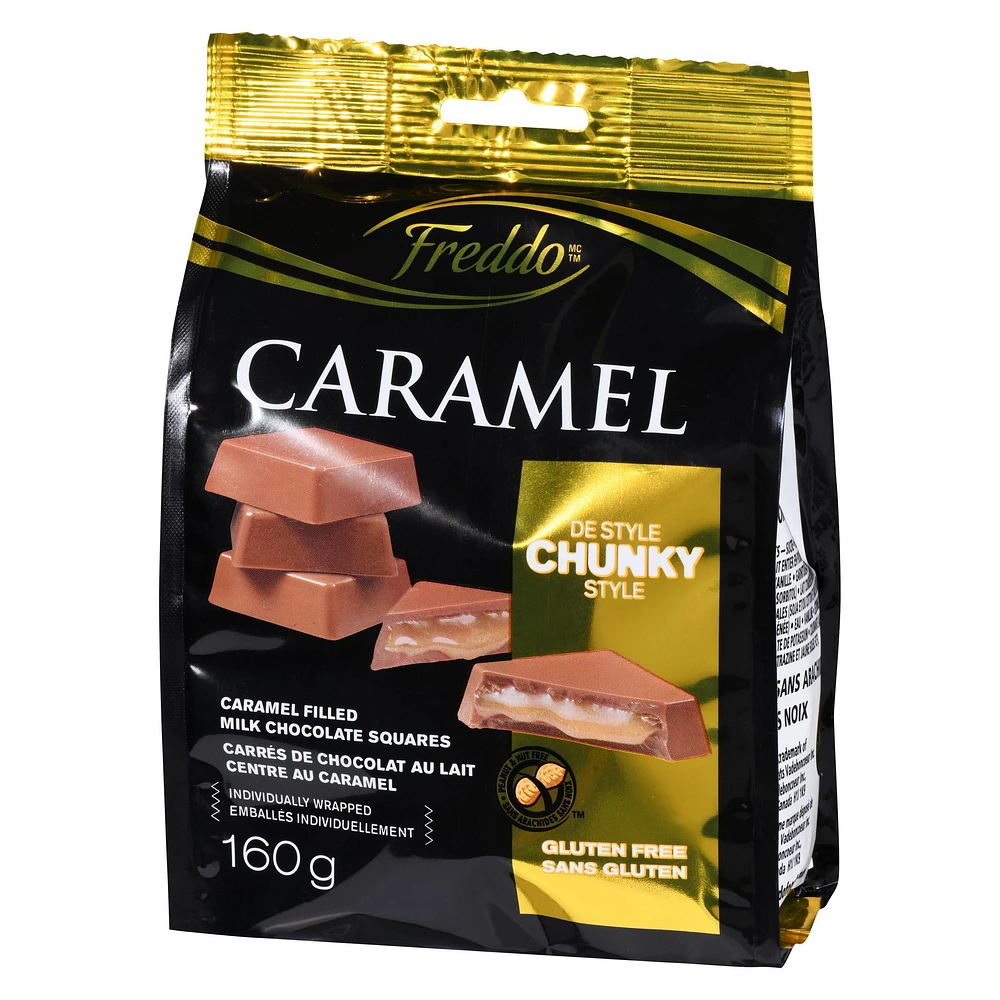 Freddo Chunky Caramel Filled Milk Chocolate Squares 160g, Freddo Chunky Milk Chocolate Caramel Squares 160g