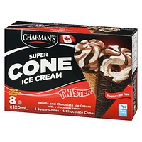 Chapman's Super Cone Twister centre chocolaté CHAP CHOC TWISTER