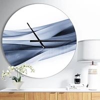 Designart Motif bleu clair scintillant horloge murale
