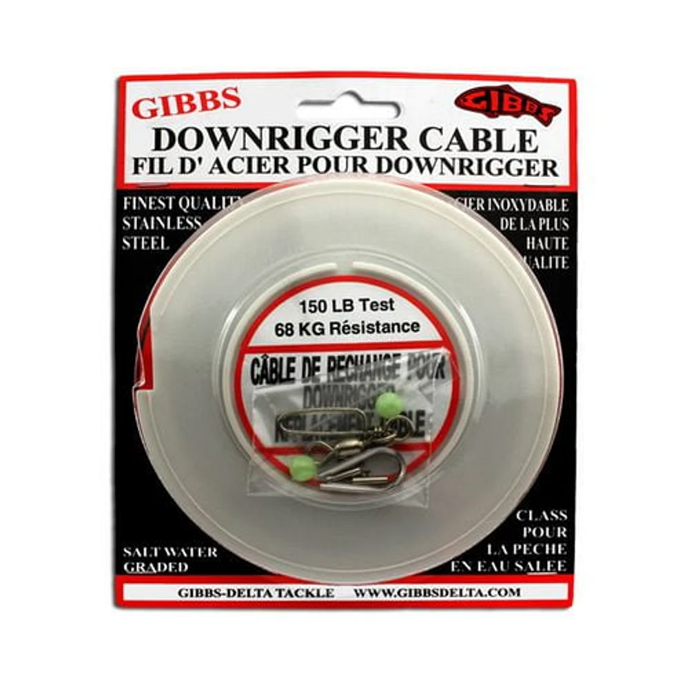 Gibbs Downrigger Cable 200', Downriggers, Locators, & Accessorie
