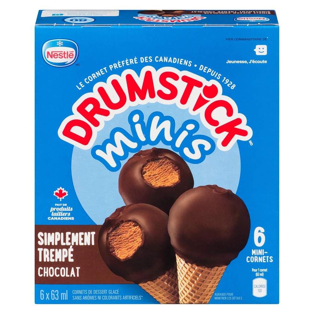 NESTLÉ® DRUMSTICK® Minis Simply Dipped Chocolate 6-Pack