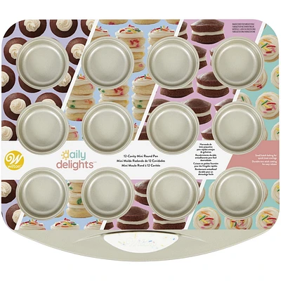 Moule pour mini-ronds antiadhésif Daily Delights Wilton Moule pour 12 gâteaux ronds