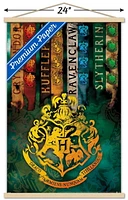 The Wizarding World: Harry Potter - House Crests Wall Poster, 14.725" x 22.375"