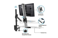 Bureau flottant ergonomique assis-debout Rocelco