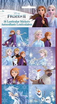 Autocollants 3D lenticulaires Disney Frozen 2, 16 carats