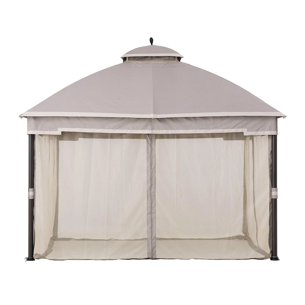 hometrends 10 ft. x 12 ft. Soft Top Gazebo, Includes bug netting