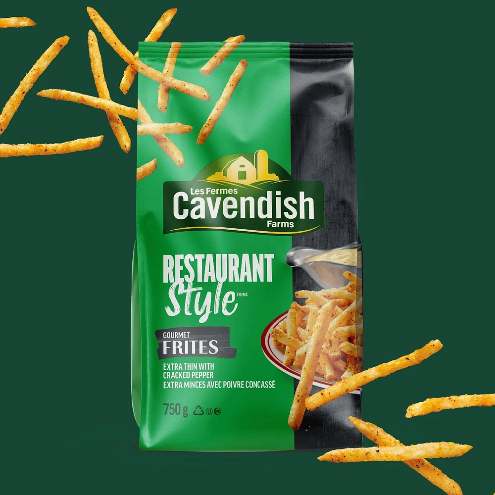 Cavendish Farms Restaurant Style Frites Extra Thin Gourmet Fries, 750 g