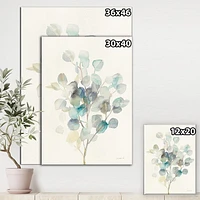 Designart Eucalyptus leaves I Canvas Wall Art