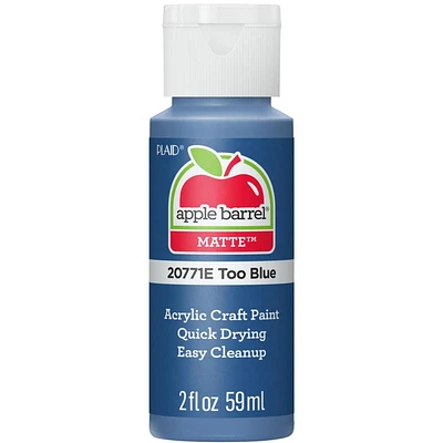 Apple Barrel Colors, 2 oz., Too Blue, 2 oz Matte Acrylic Paint