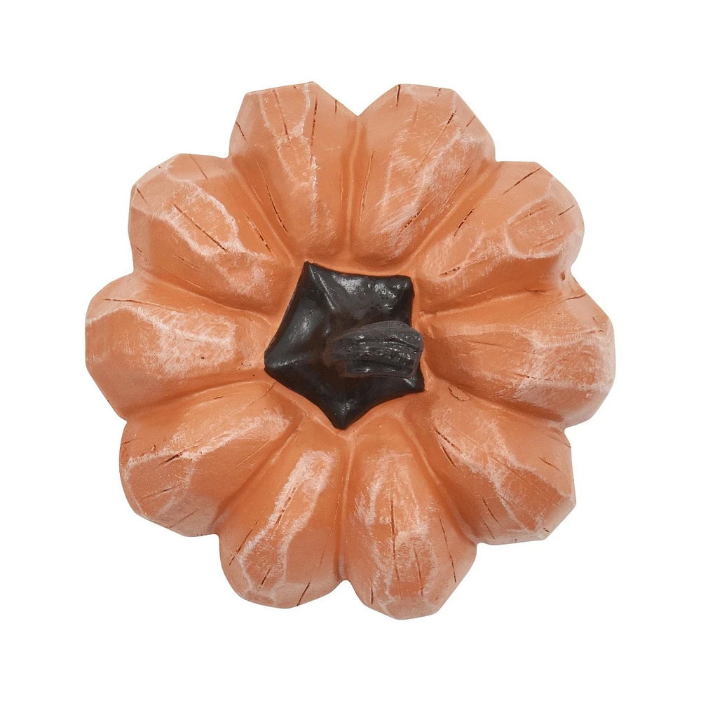 FIGURINES DE CITROUILLE ORANGE EN POLYRESINE DE RECOLTE ET D'ACTION DE GRACE