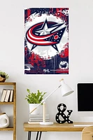 NHL Columbus Blue Jackets - Maximalist Logo 23 Wall Poster, 22.375" x 34"