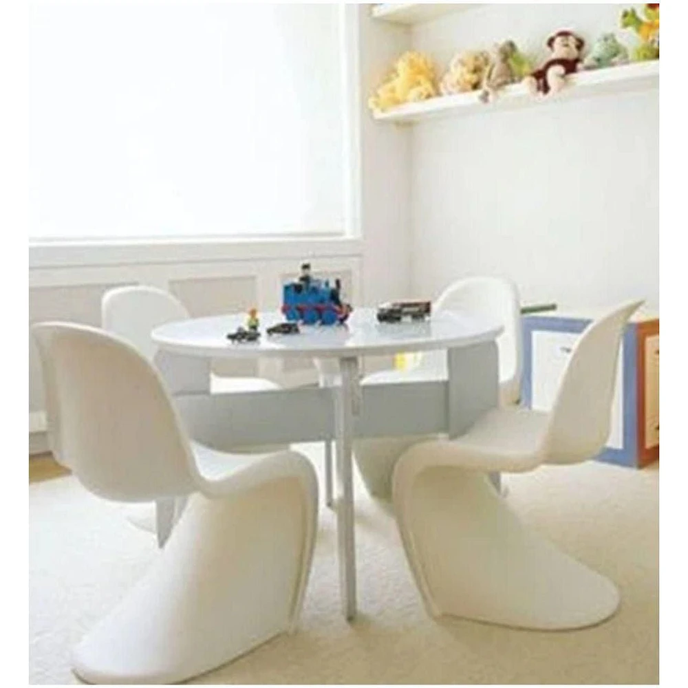 Chaises pour enfants en plastique blanc de la collection Heavenly LOT DE 2