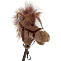Mary Meyer - Kids - Easy Ride 'Um Brown Horse - Hobby Horse - Collapsible Stick Horse with Sounds - Two Pieces