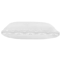 Sealy Extra Firm Support Back Sleeper Cotton Cover Machine Washable Bed Pillow- 2 Pack