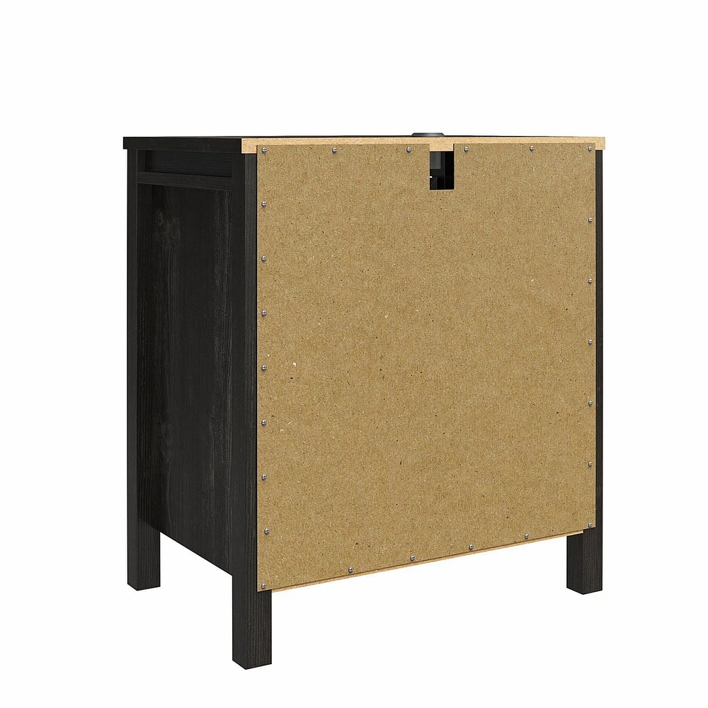 Table de chevet Beaumont d’Ameriwood Home, chêne noir