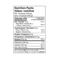Great Value Thin & Crispy 4 Cheese Pizza, 363 g