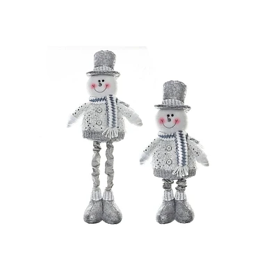 Christmas Glacé Glam Bonhomme De Neige Extensible 24 "